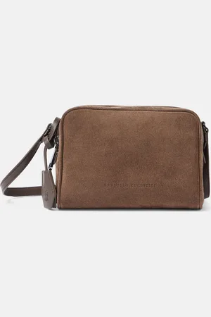 Brunello Cucinelli Small suede crossbody bag