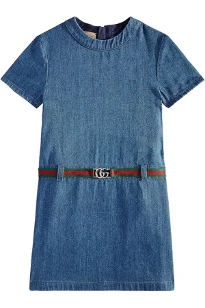 Gucci Belted denim dress