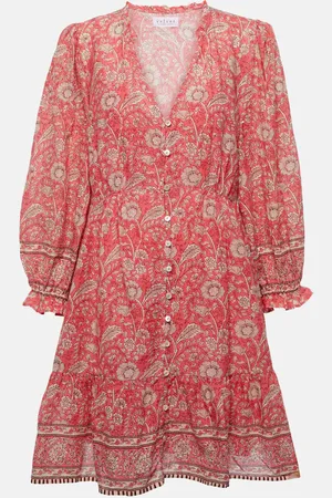 Velvet Mary floral cotton minidress