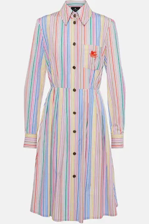 Etro Striped cotton shirt dress