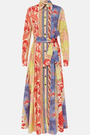 Etro Printed cotton-blend shirt dress