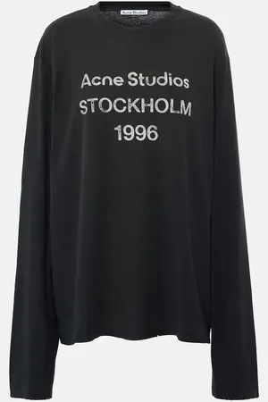 Acne Studios Logo cotton-blend top