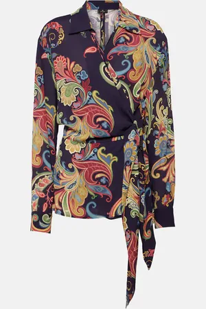Etro Printed wrap top