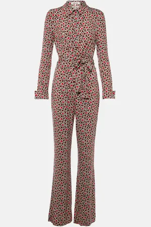 Diane von Furstenberg Michelle printed jersey jumpsuit