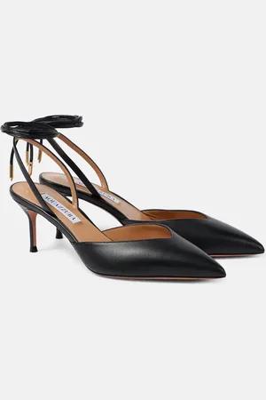 Aquazzura Beyond 65 leather slingback pumps