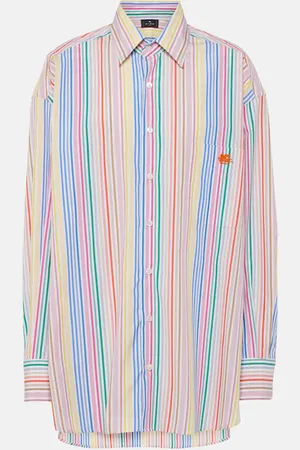 Etro Oversized striped cotton shirt
