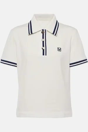 Tory Burch Cotton-blend piquÃ© polo shirt