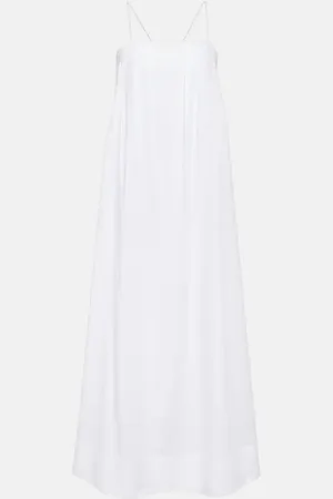 ASCENO Heather cotton batiste maxi dress