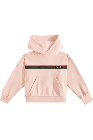 Gucci Web horsebit embellished cotton hoodie
