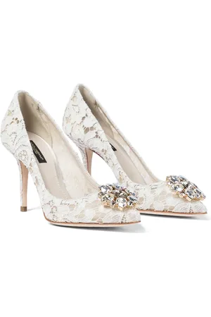 Dolce & Gabbana Belluci embellished lace pumps