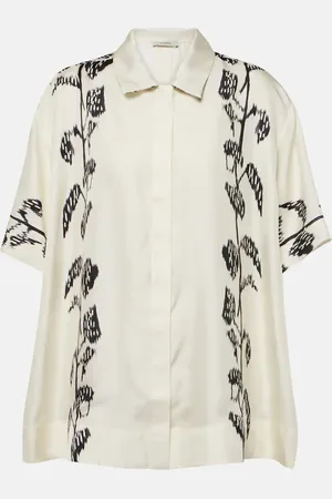 ASCENO Montauk silk twill Bowling shirt