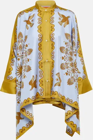 La DoubleJ Foulard printed silk twill shirt
