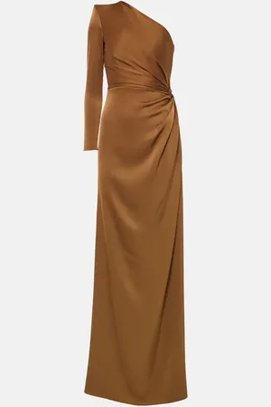ALEX PERRY One-shoulder satin gown