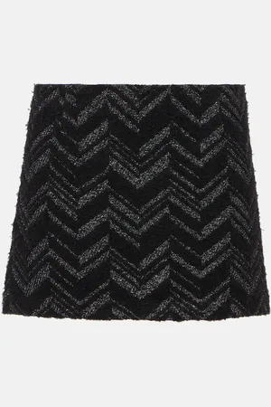 Missoni Zig Zag bouclÃ© miniskirt