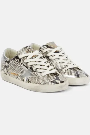 Golden Goose Super-Star snake-effect leather sneakers