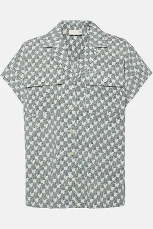 Tory Burch Printed cotton poplin shirt