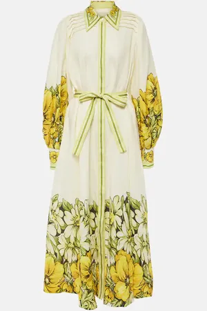 ALÉMAIS AlÃ©mais Gisela floral linen shirt dress