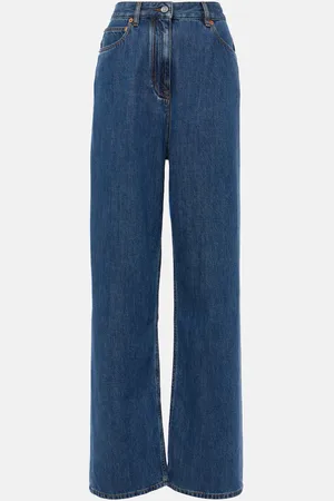 VALENTINO High-rise wide-leg jeans