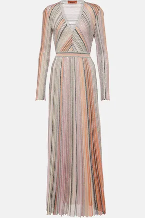 Missoni Pleated sequined lamÃ© maxi dress