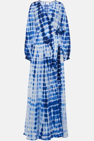 ANNA KOSTUROVA Silk twill wrap dress