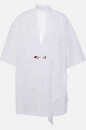 Gucci Horsebit cotton popeline minidress