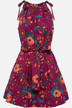 ULLA JOHNSON Brienne floral cotton minidress
