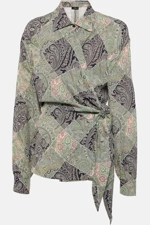 Etro Printed wrap top