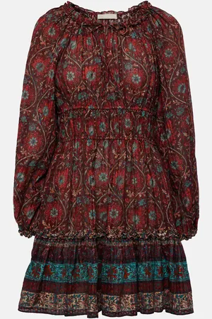 ULLA JOHNSON Val floral puff-sleeve minidress