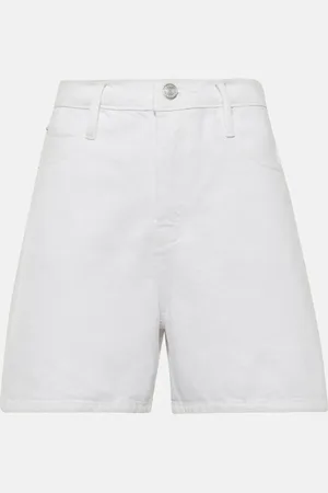 Frame Easy high-rise denim shorts