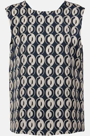 Max Mara Timetop printed silk top