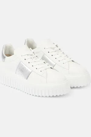 Hogan H-Stripes leather platform sneakers