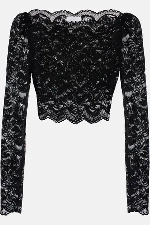 Paco rabanne Floral lace crop top