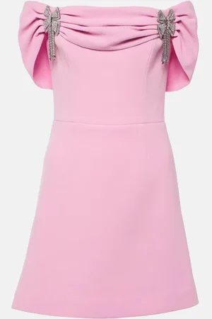 Rebecca Vallance Odetta embellished bow-detail minidress