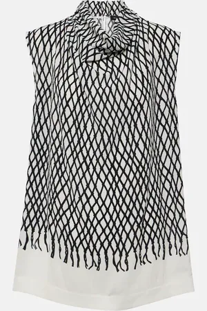 Proenza Schouler Valerie printed crÃªpe top