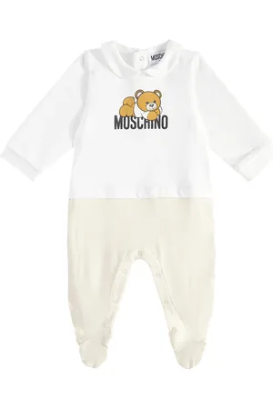 Moschino Baby Teddy Bear cotton onesie