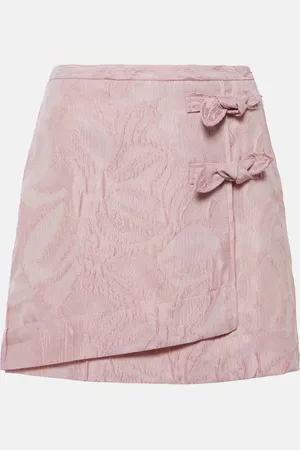 Ganni Jacquard wrap skirt