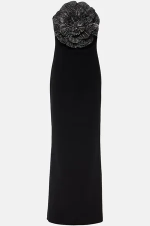 Rebecca Vallance Lumi floral-appliquÃ© gown
