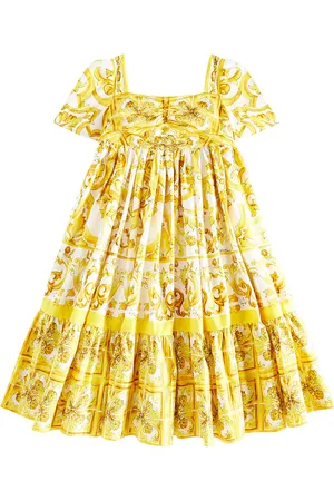 Dolce & Gabbana Printed cotton poplin dress