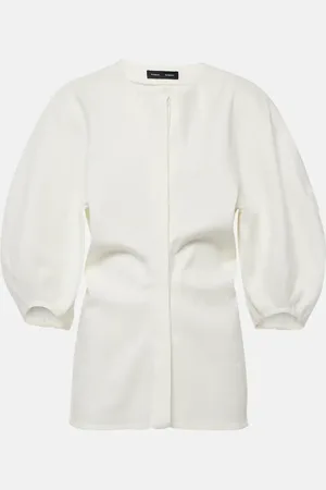 Proenza Schouler Linen-blend top