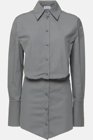 The Attico Silvye cotton shirt dress