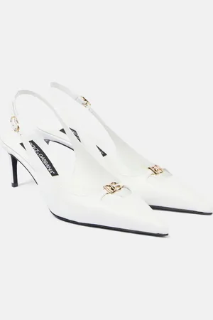 Dolce & Gabbana 60 leather slingback pumps