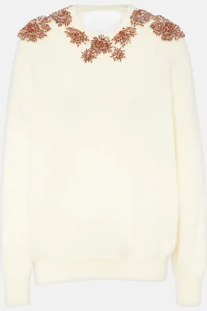 Costarellos Crystal-embellished sweater