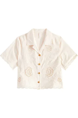 ZIMMERMANN Halliday embroidered cotton shirt