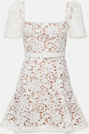 Self-Portrait Floral lace minidress