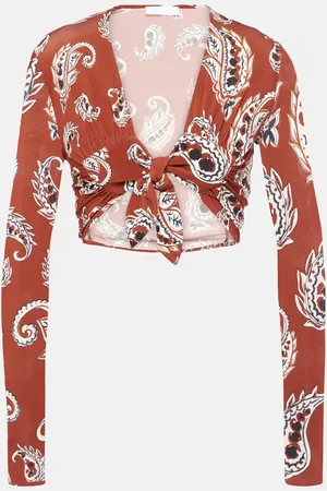 Paco rabanne Paisley crop top