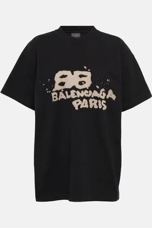 Balenciaga Oversized logo cotton T-shirt