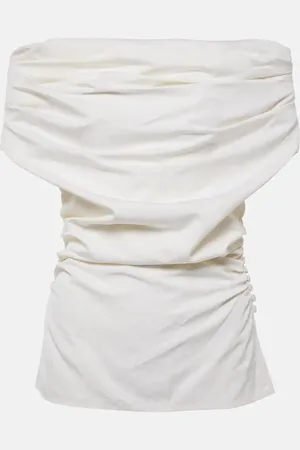 MAGDA BUTRYM Ruched silk top