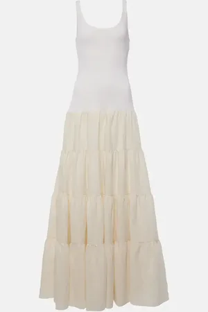 GABRIELA HEARST Pozas tiered linen maxi dress