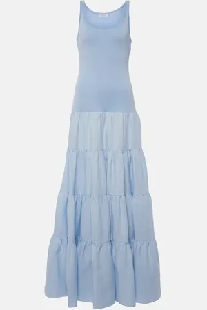 GABRIELA HEARST Pozas tiered linen maxi dress