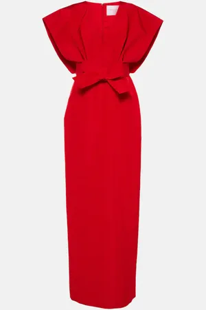 Carolina Herrera Bow-detail silk faille gown